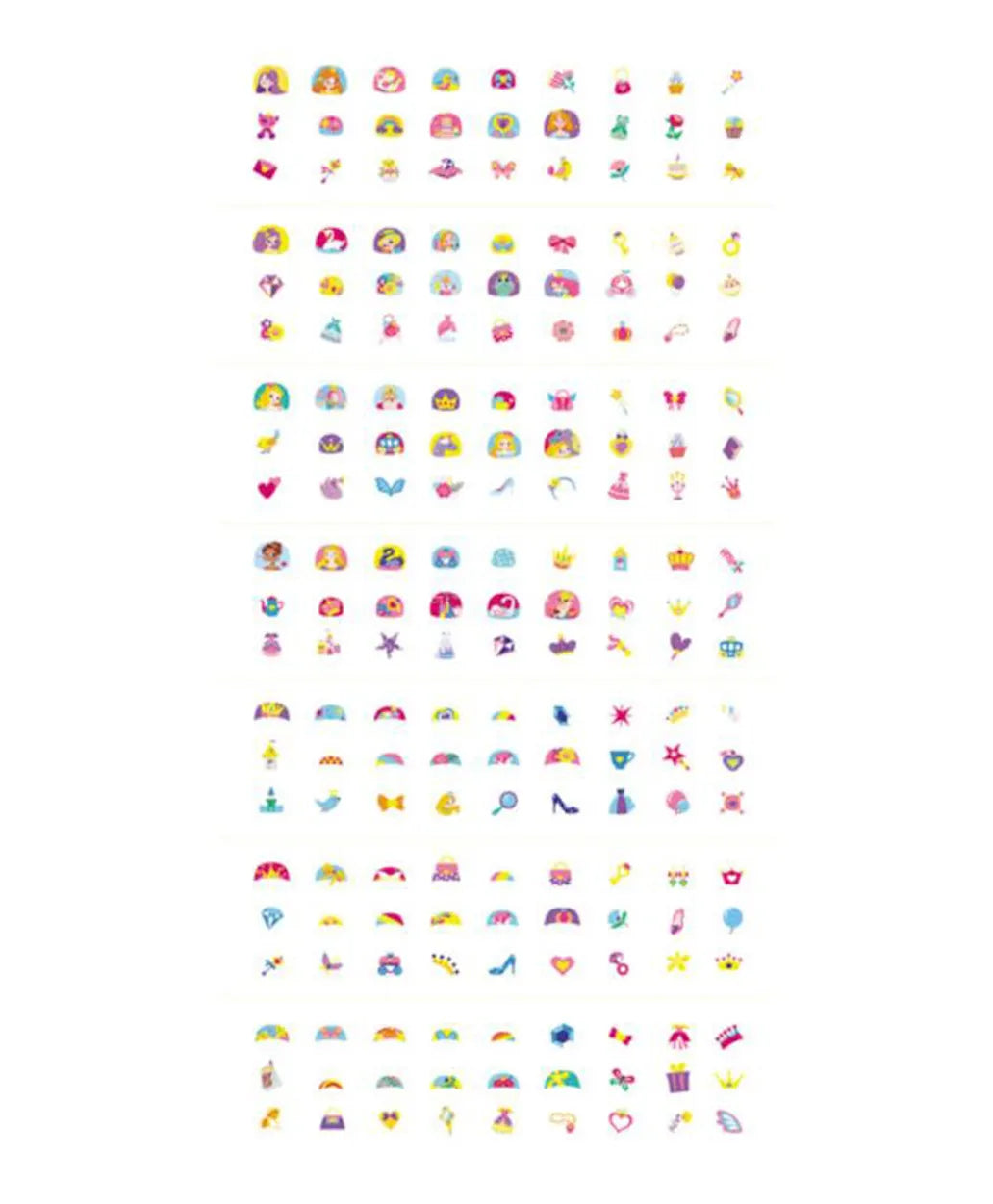 Avenir Nail Stickers and Tattoos Kit - Princess - Laadlee