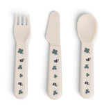 Done By Deer Foodie Cutlery Set Tiny Farm - Sand