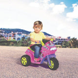 Peg Perego Mini Puppy Ride-On Motorbike - Pink And Green