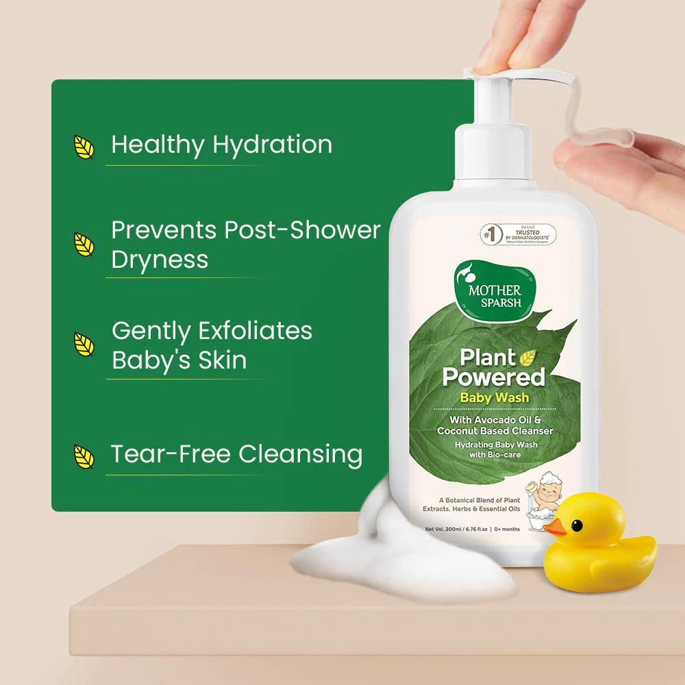 Mother Sparsh Plant Powered Baby Wash - 200ml - Laadlee