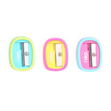 Deli Pencil Sharpener 3Pc Assorted 583