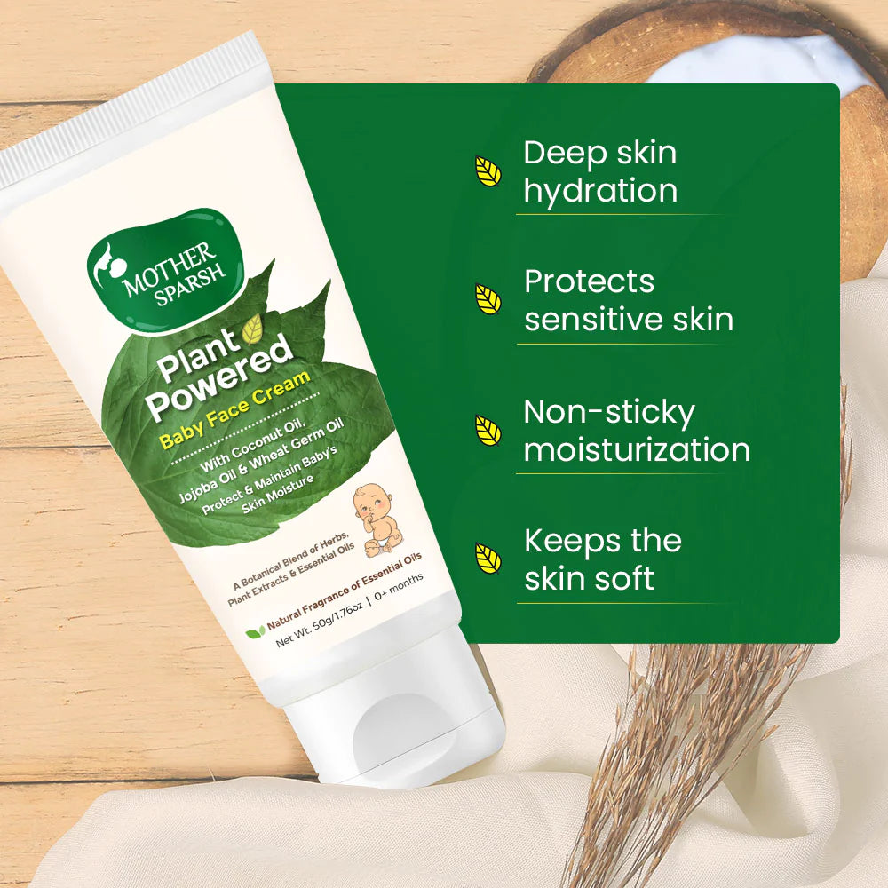 Mother Plant Powered Baby Face Cream - 50gm - Laadlee