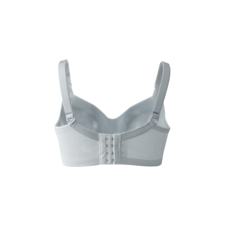Okus Comfy Cotton Maternity & Nursing Bra - Light Grey - Laadlee