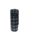 Cuddle & Cloud Heat Preservation Thermal Baby Bottle Warmer - Fabric Checkered Blue/Black