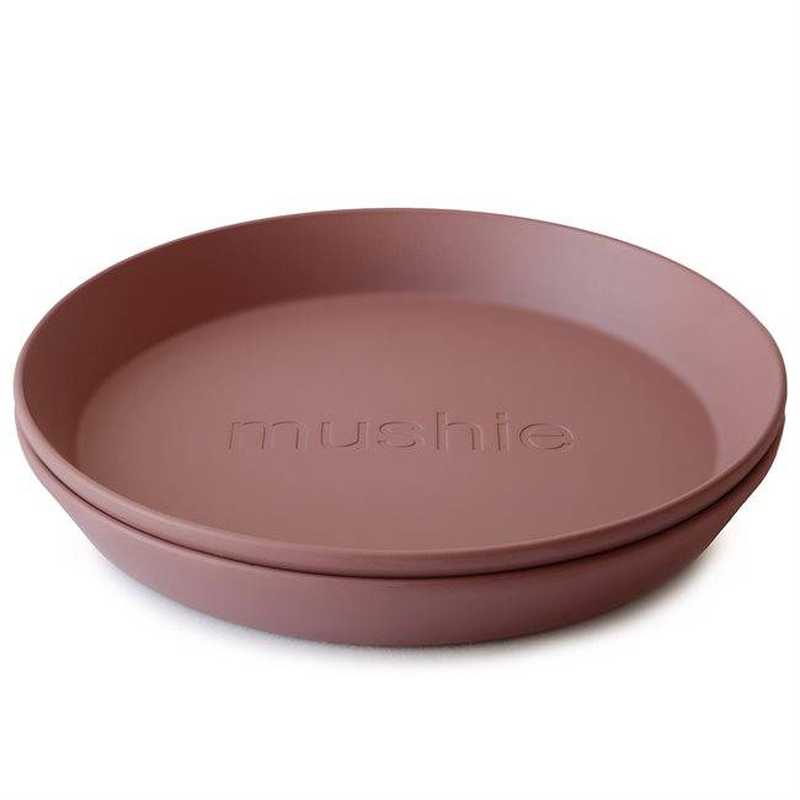 Mushie Dinner Plate Round Woodchuck - Laadlee