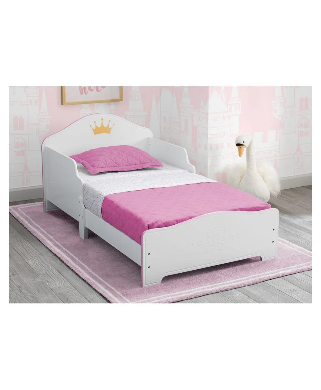 Delta Children Princess Crown Wooden Toddler Bed