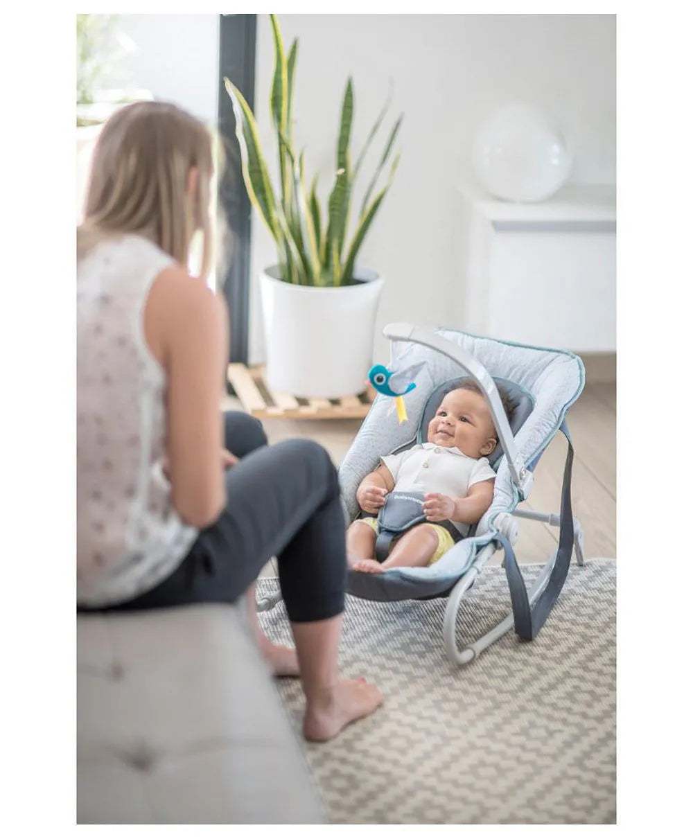 Babymoov Graphik Baby Bouncer - Blue