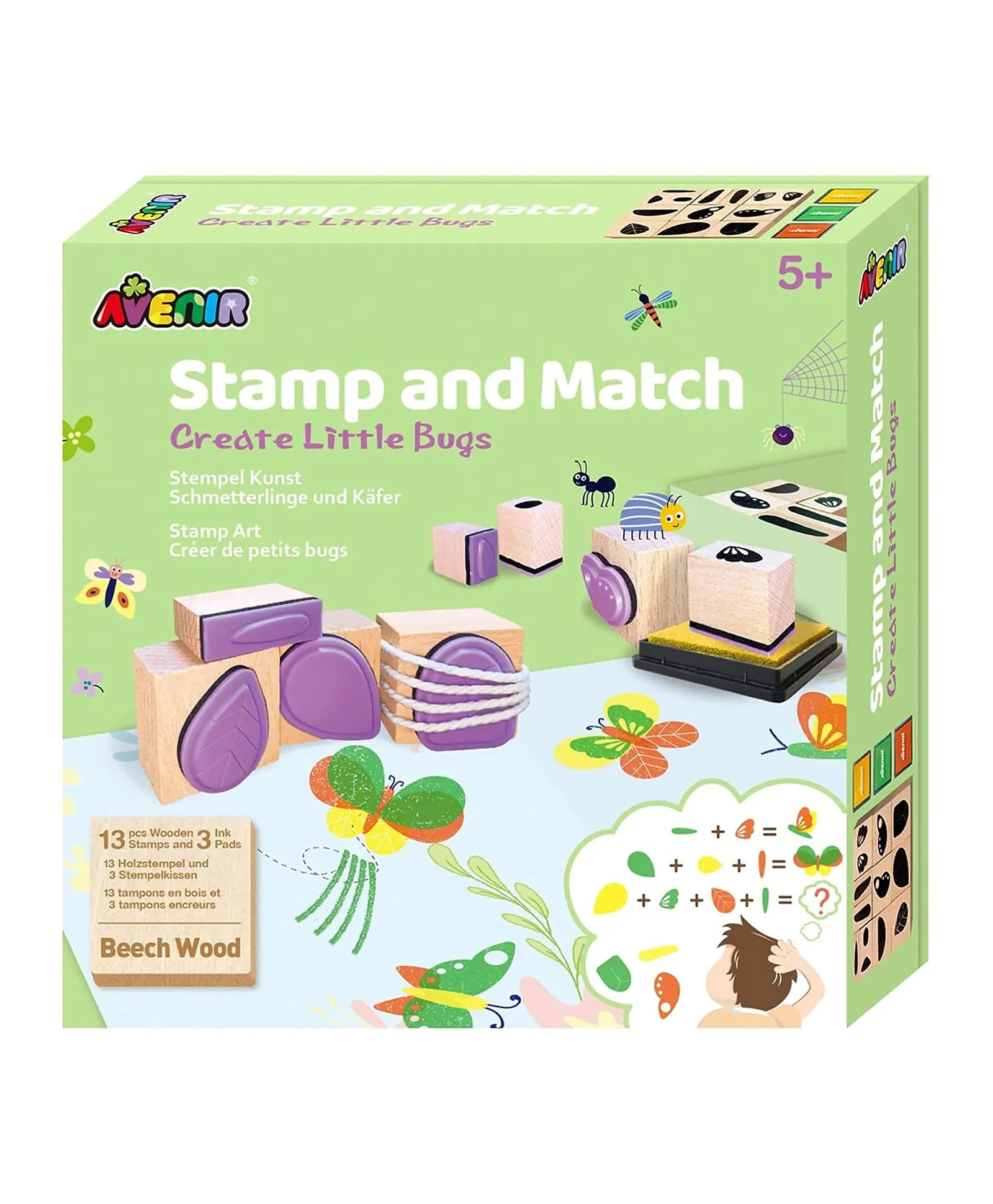 Avenir Stamp and Match - Create Little Bugs - Laadlee