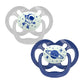Dr. Brown's Advantage Stage 2 Glow In The Dark Pacifier- Pack of 2 - Blue