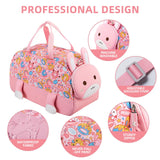 Nohoo 3D Cute Rabbit Kids Duffle Bag / Activity Bag 18Inch - Pink
