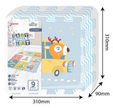 Sunta Transportation & Animals Puzzle Mat - 9Pcs