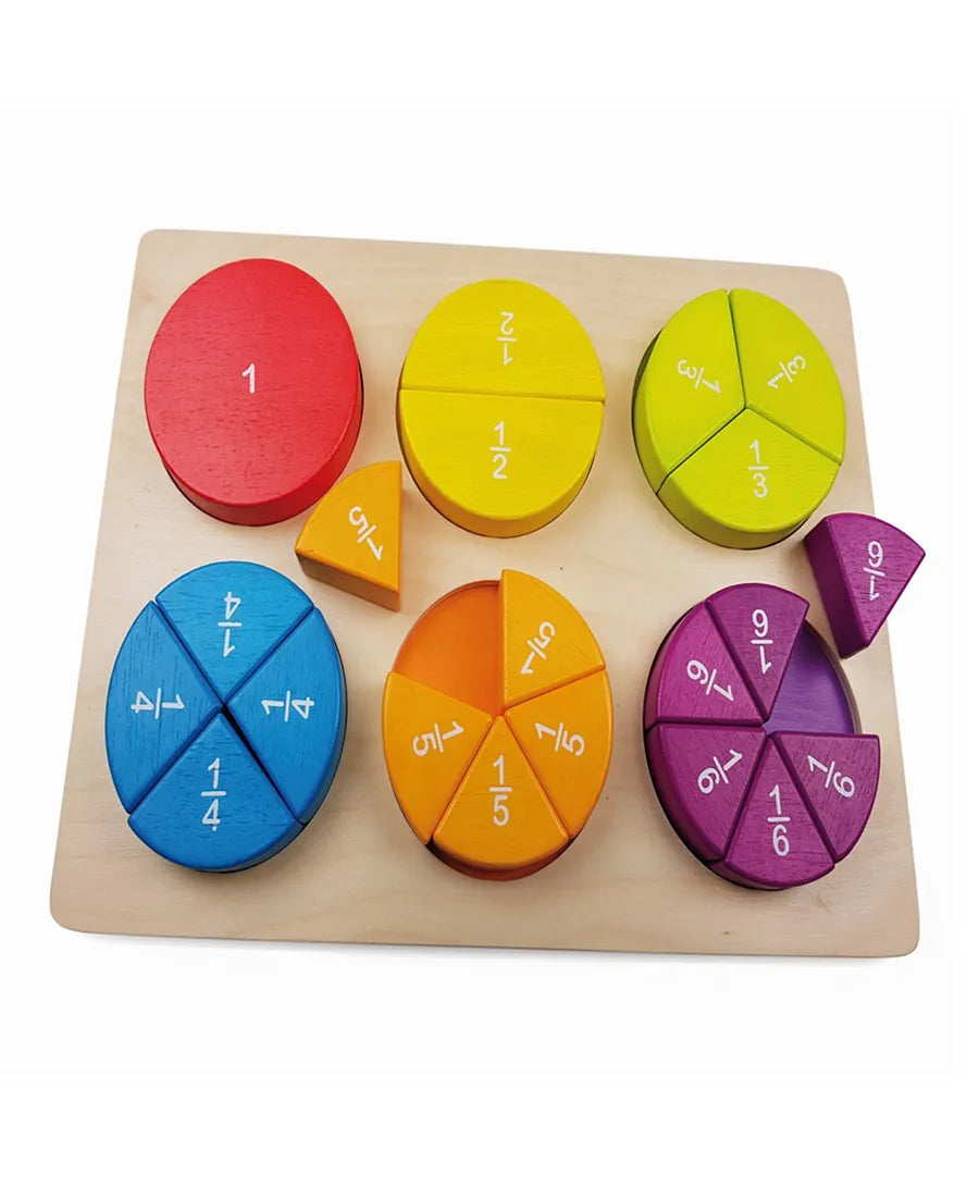 Andreu Toys Fraction Learning Puzzle - Laadlee