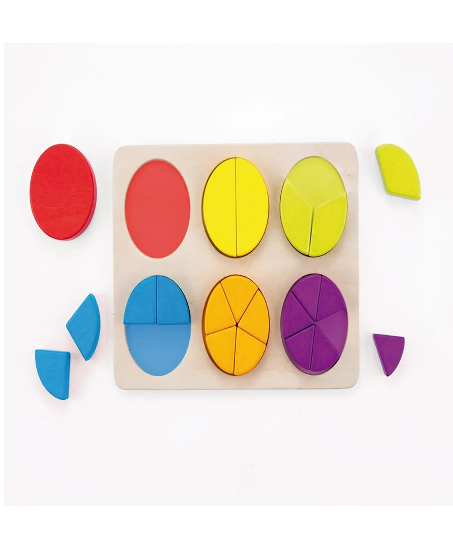 Andreu Toys Fraction Learning Puzzle - Laadlee