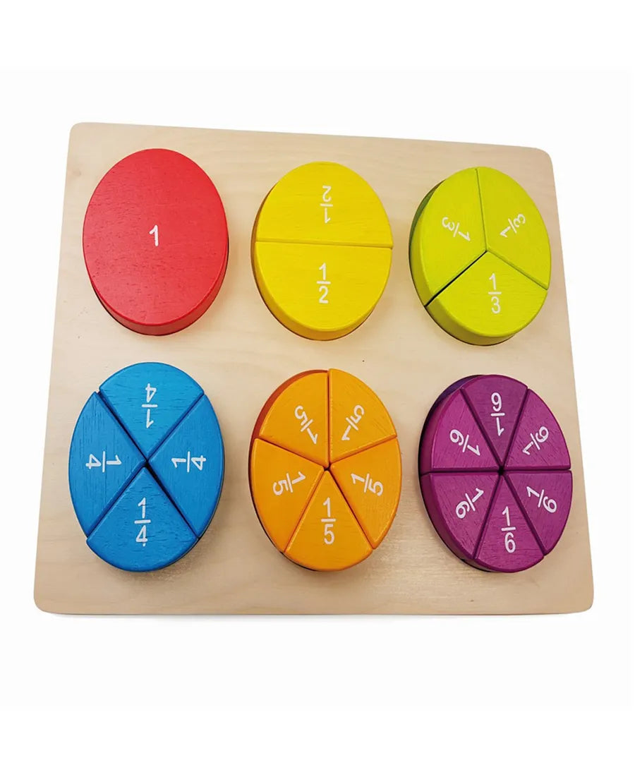 Andreu Toys Fraction Learning Puzzle - Laadlee