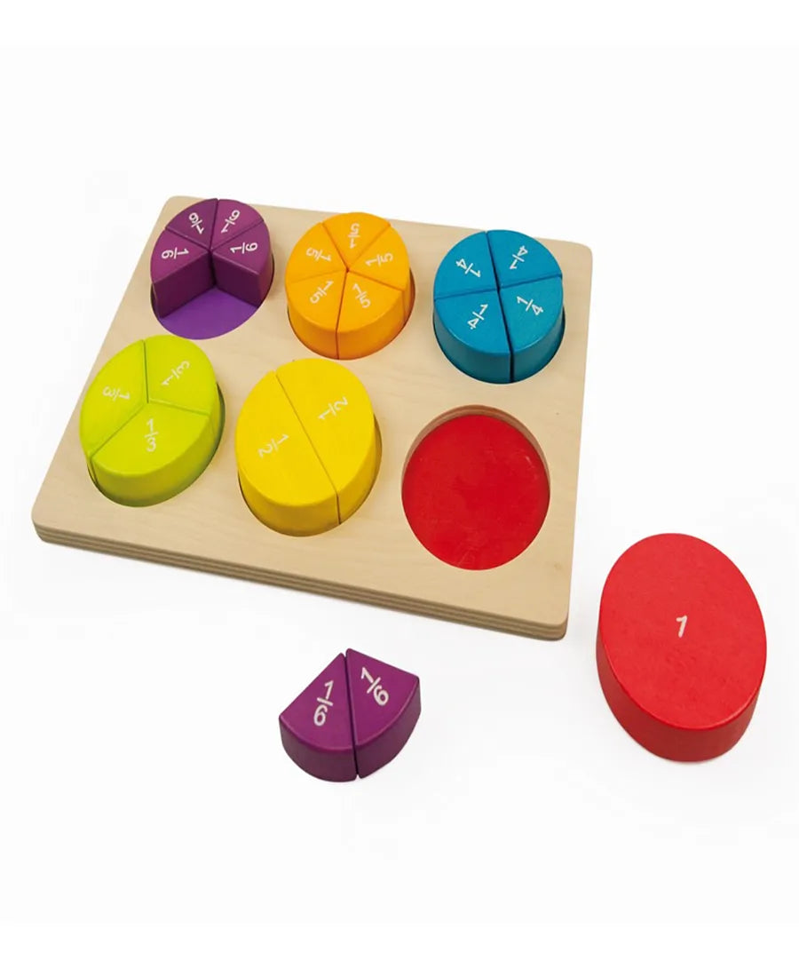 Andreu Toys Fraction Learning Puzzle - Laadlee