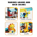 Feelo Giraffe Slide Big Building Blocks For Kids - 99pcs
