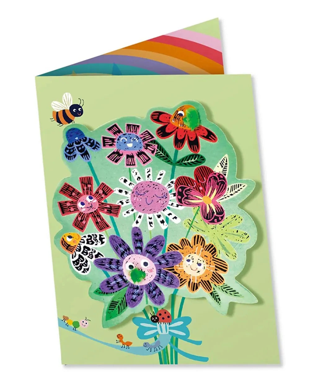 Avenir Scratch Greeting Cards Set - Flowers - Laadlee