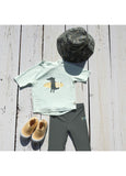 Lassig SPF Short Sleeve Baby Rashguard - Crocodile Sea Foam