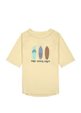 Lassig SPF Short Sleeve Baby Rashguard - Surfboards Vanilla