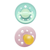 Nip Cherry Night Orthodontic Latex 0M-6M Baby Pacifier - Rose & Green (Pack of 2)