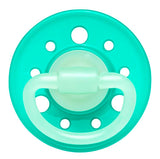 Nip Cherry Night Orthodontic Latex 0M-6M Baby Pacifier - Grey & Turquoise (Pack of 2)