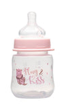 Nip Wide-Neck Baby Feeding Bottle 150ml - Hug & Kiss Pink