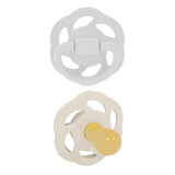 Nip Organic Eco friendly Cherry 0M-6M Latex Baby Pacifier - Grey & Brown (Pack of 2)