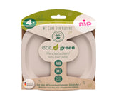 Nip Green Eco-Friendly Unbreakable Baby Plate Set - Grey (Pack of 2)