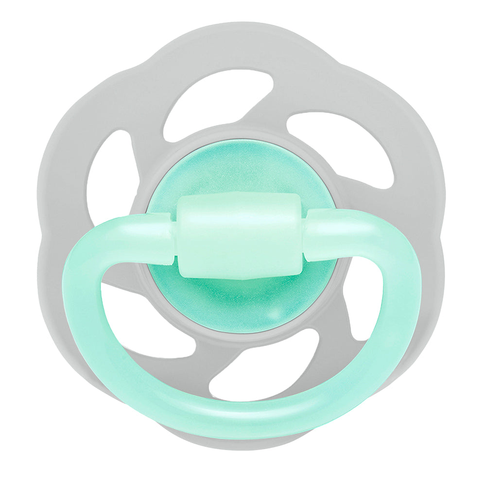 Grey Pacifier Nip Cherry Air Night Orthodontic Latex 6M+ Baby Pacifier - Grey & Gree ...