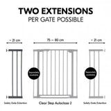 Hauck Safety Gate Extension 21cm - Dark Grey
