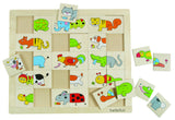 Beleduc Wooden Match & Mix  Puzzle 30pcs - Animals