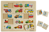 Beleduc Wooden Match & Mix Puzzle 30pcs - Transport