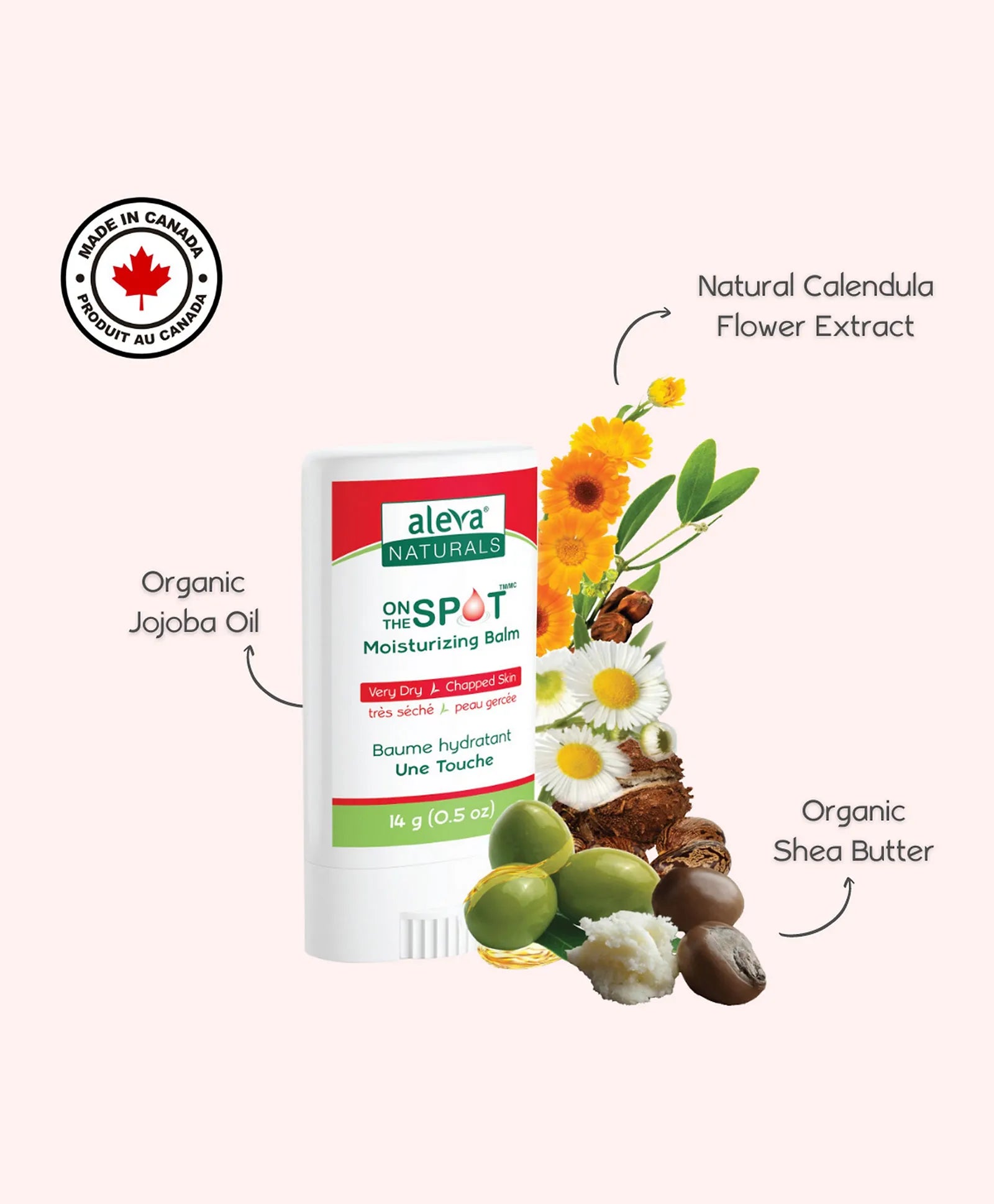 Aleva Naturals On The Spot Moisturizing Balm - 14gm - Laadlee