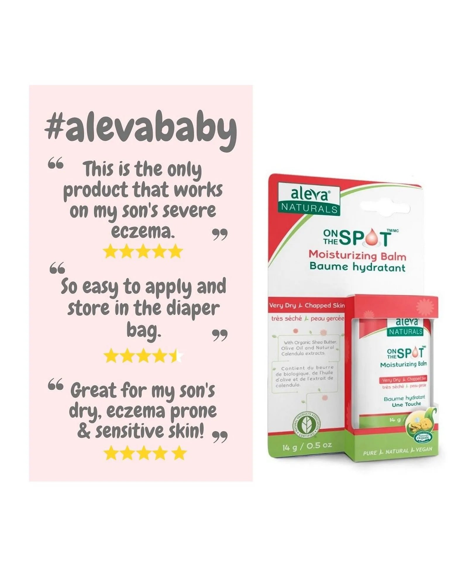 Aleva Naturals On The Spot Moisturizing Balm - 14gm - Laadlee