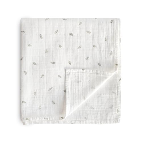 Mushie Swaddle - Leaves - Laadlee