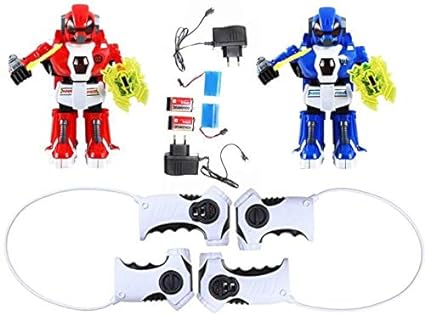 Crazon 27Mhz Fight R/ C Robot (Two Pack) - White/Black