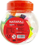 Nataraj Neon Big Eraser 18Pcs Jar