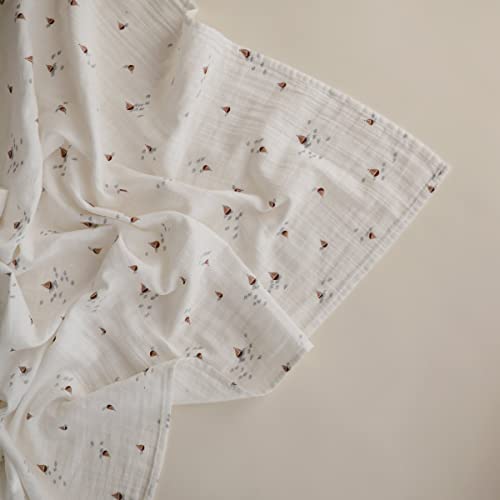 Mushie Swaddle - Boats - Laadlee