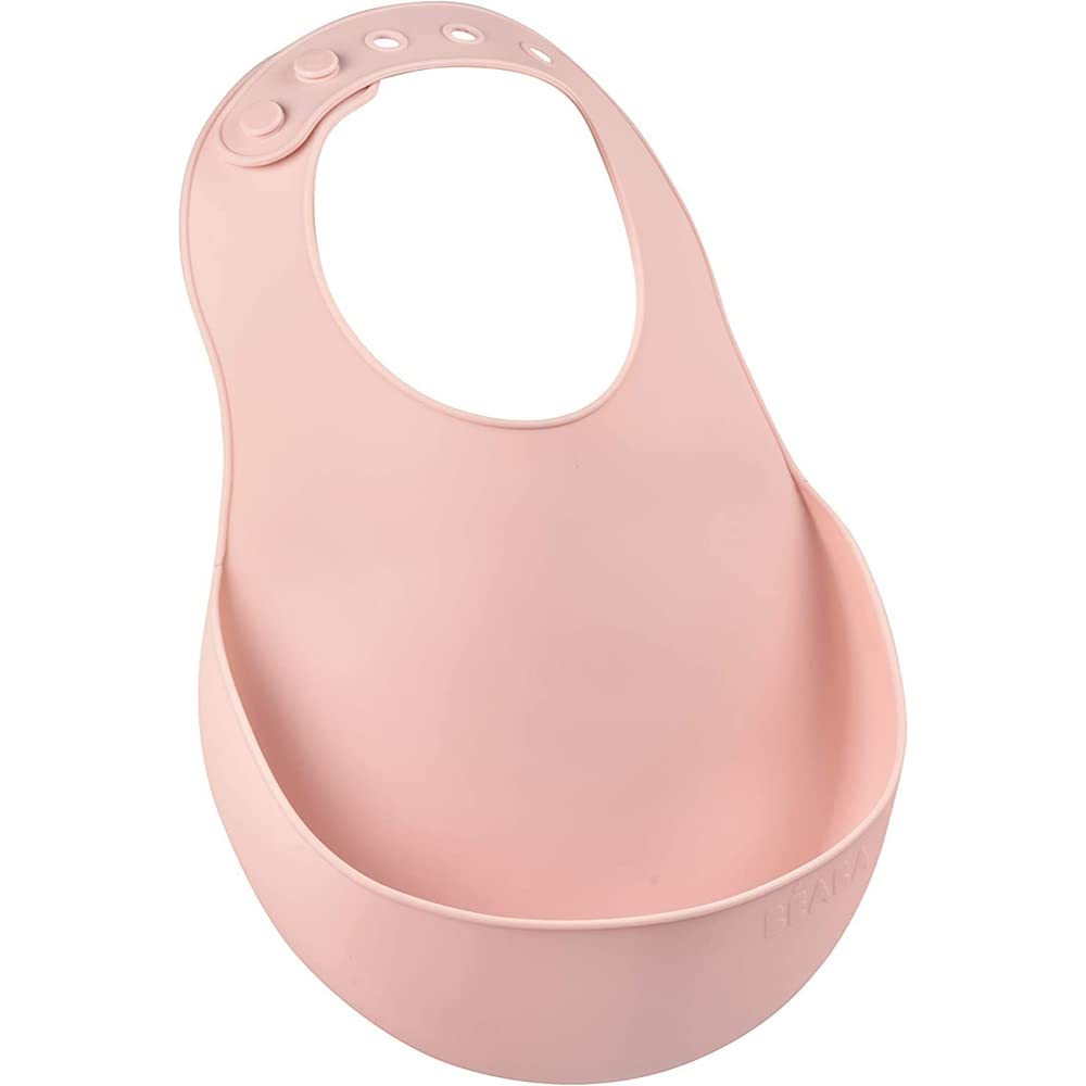 Beaba Silicone Bib - Old Pink