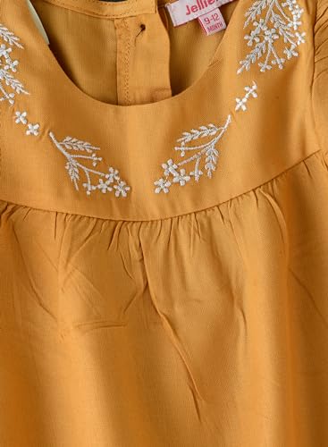 Jelliene Baby  Scallop Top - Yellow - Laadlee