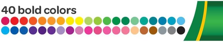 Crayola Ultra-Clean Washable Broad Line Markers - Pack of 40 - Laadlee
