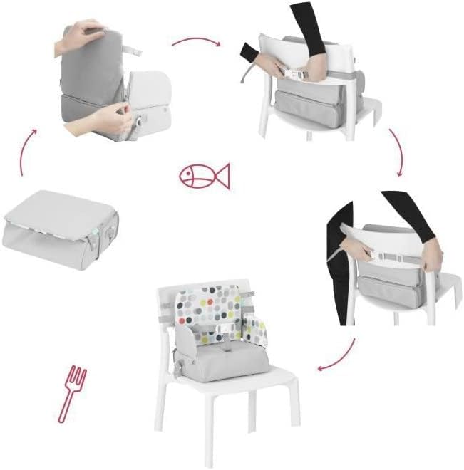 Badabulle Sunday Pop Compact Travel Booster Seat - Laadlee