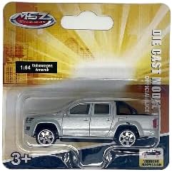 MSZ Volkswagen Amarok Car 1:48 Die-Cast Replica - Silver - Laadlee