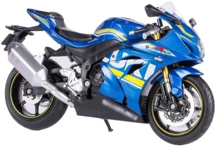 MSZ Suzuki GSX-R1000 Bike 1:12 Die-Cast Replica - Blue - Laadlee