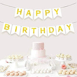 Brain Giggles White Happy Birthday Cardstock Banner