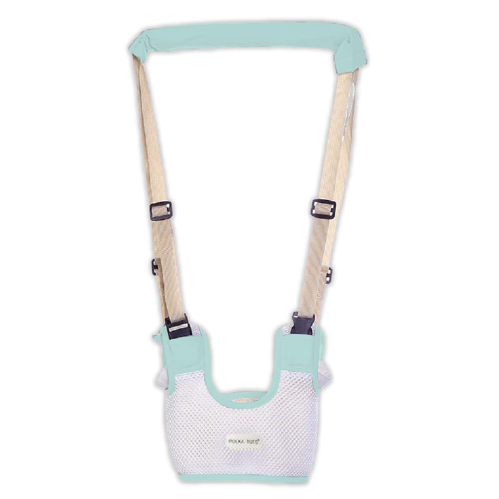 Polka Tots Baby Walking Assistant Harness Toddler Leash - Green - Laadlee
