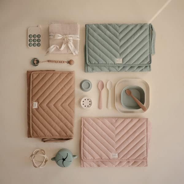 Mushie Portable Changing Pad Natural - Laadlee