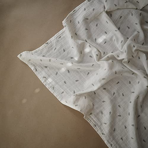 Mushie Swaddle - Leaves - Laadlee