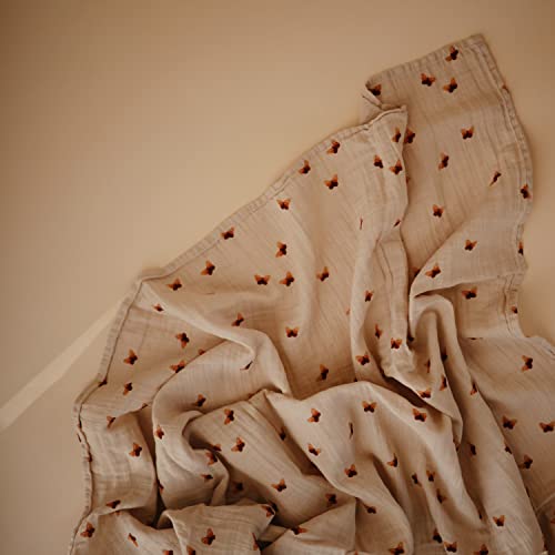 Mushie Swaddle - Butterflies - Laadlee
