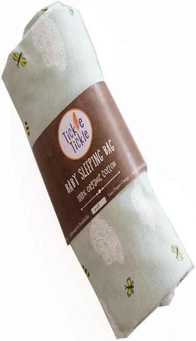 Tickle Tickle Organic Cotton Sleeping Bag with Feet - Cloudy Nights - Laadlee